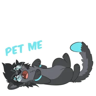 👋 0fed51ea PET ME 猫, 宠物, 请求, 可爱, 动物, 卡通 whatsapp sticker