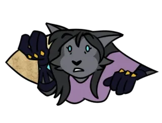 💥 7db66231 贴纸, 兽人, 拟人, 卡通, 猫, 角色, 动画 whatsapp sticker