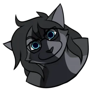 🙃 c4705703 猫, 卡通, 兽人, 动物, 头 whatsapp sticker