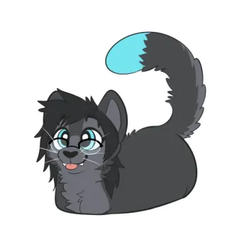 🍞 d6538d65 猫, 毛茸茸, 可爱, 动物, 卡通, 宠物, 卡哇伊 whatsapp sticker