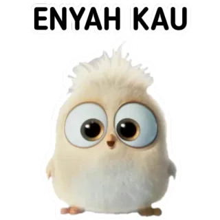 🙃 e532906e ENYAH KAU vogel, süß, sticker, tier whatsapp sticker