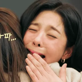 😭 0477b1ce 자파... 女性, 悲しい, 泣く, ハグ, 感情的, 人, 韓国 telegram sticker