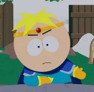 🌟 38824af7 Butters Stotch South Park Cartoon, Butters, South Park, Figur telegram sticker