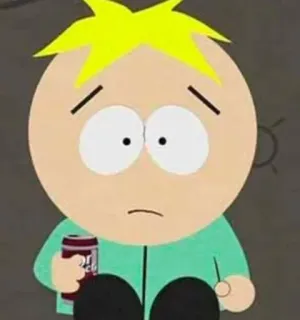 🌟 4c50562b Butters Stotch South Park Butters, South Park, Cartoon, Figur telegram sticker