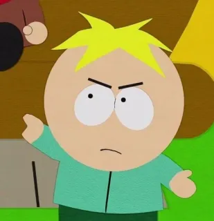 🌟 ca88afad Butters Stotch South Park Butters, Stotch, South Park, Cartoon, Figur telegram sticker