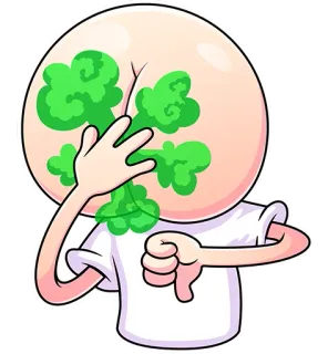 👎 0b970053 пердеть, задница, обидный, отвратительный, мультфильм telegram sticker