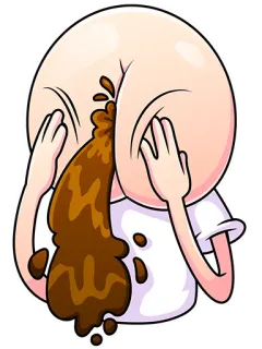 😑 c20d3dd5 рвота, болен, мультик, мерзкий, блевать, тошнит, нездоровый, отвращение telegram sticker