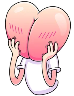 🥰 f10f2eec попа, аниме, дерзкий, мультфильм, рисунок telegram sticker