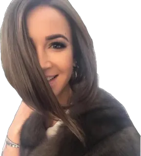 😁 3bcf8c1b woman, brunette, portrait, person, smiling telegram sticker