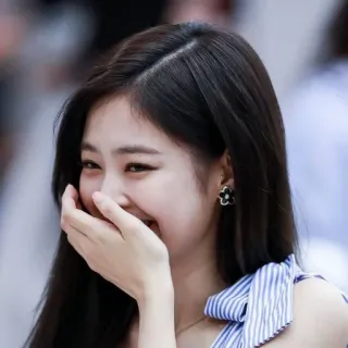 🤣 4e27d41b woman, person, portrait, korean, asian, smiling, girl telegram sticker