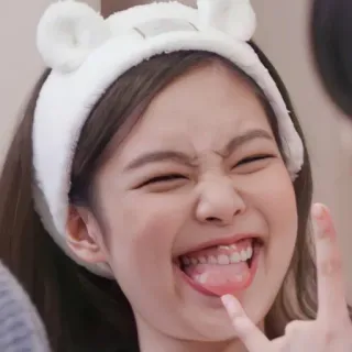 🤘 aab1a89f teen, girl, expression, cute, happy, bunny ears telegram sticker