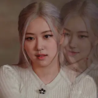 😕 ef133b89 Rose kpop, singer, rose, blackpink, celebrity, portrait telegram sticker