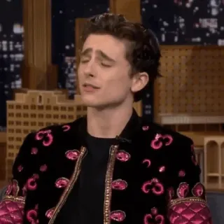 😒 c19d5389 Timothée Chalamet Schauspieler, Promi, Mann, Person, Timothée Chalamet whatsapp sticker