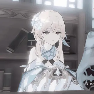 🧊 475349e8 Lumine Genshin Impact N-no Anime, Video game, Genshin Impact, Lumine whatsapp sticker