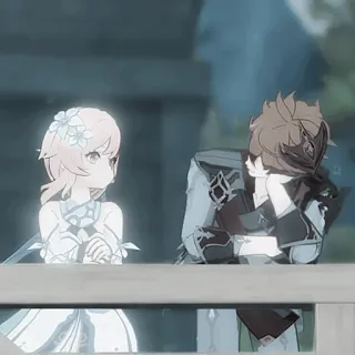 🧊 4fbe8e51 Lumine Genshin Impact Anime, Video game, Karakter, Fantasi, Lumine, Genshin Impact whatsapp sticker