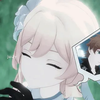 🧊 65dd89b5 Jaizy anime, gadis, wanita, tersenyum, kartun whatsapp sticker