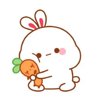 🍼 c90f5f75 ウサギ, ニンジン, かわいい, カワイイ telegram sticker