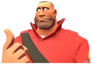 😞 71b1d040 Soldier Team Fortress 2 Team Fortress 2, Soldier, thumbs up, video game telegram sticker
