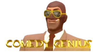 😎 89a5a1e6 COMEDY GENIUS comedy, genius, funny, humor telegram sticker