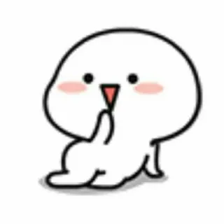 🤭 3dad25cb Kartun, Lucu, Jari tengah, Menyinggung, Gestur telegram sticker