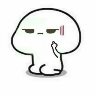 😡 ca852776 jari tengah, kasar, kartun, menyinggung, gestur telegram sticker