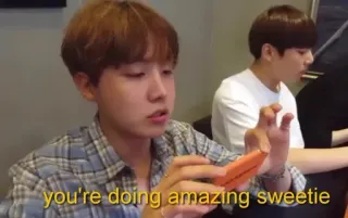 👍 0caadfd3 you're doing amazing sweetie Meme, Semangat, Dukungan, Positif whatsapp sticker