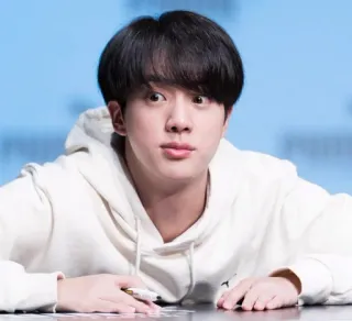 😳 c5652078 Jin K-pop, penyanyi, selebriti, musik, Jin, BTS whatsapp sticker