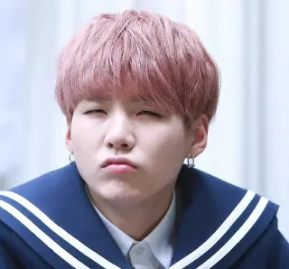 😑 dd7c1b7a Suga kpop, penyanyi, musik, idola, asia, potret, pria whatsapp sticker