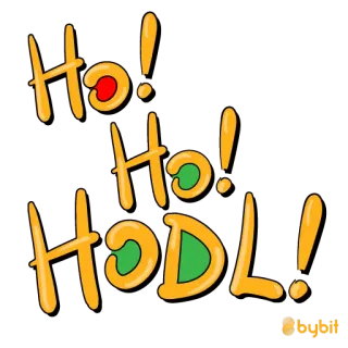 πͺ 99fee869 Ho! Ho! HODL! HODL, cryptocurrency, meme, stock market telegram sticker