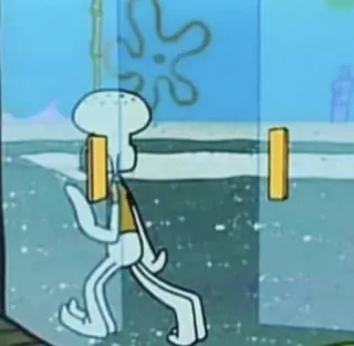 🤗 2276e39b Squidward Tentacles SpongeBob SquarePants desenho animado, Lula Molusco, Bob Esponja, Nickelodeon, animação, personagem telegram sticker