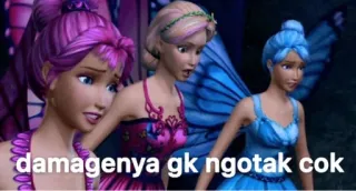 😆 803a705f damagenya gk ngotak cok 애니메이션, 요정, 날개, 영화, 장면, 캐릭터 whatsapp sticker