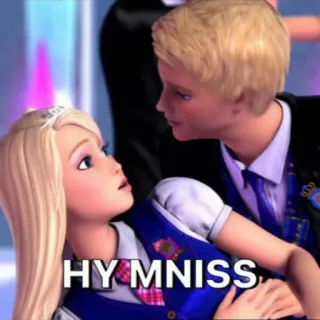 😆 b8329c28 HY MNISS 바비, 로맨스, 만화, 공주, 사랑, 우정 whatsapp sticker