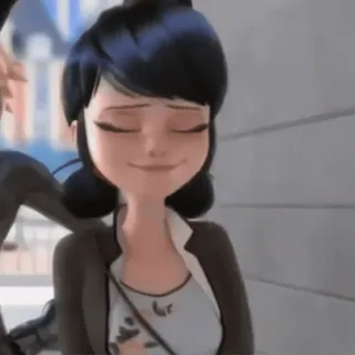 🐞 c2a6d37d Marinette Dupain-Cheng Miraculous: Tales of Ladybug & Cat Noir Marinette Dupain-Cheng, Miraculous Ladybug, cartoon, animatie, meisje, personage telegram sticker