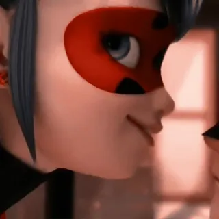 🐞 e7af54e0 Ladybug Miraculous: Tales of Ladybug & Cat Noir Lieveheersbeestje, Miraculous Ladybug, Cat Noir, animatie, cartoon, superheld, masker telegram sticker