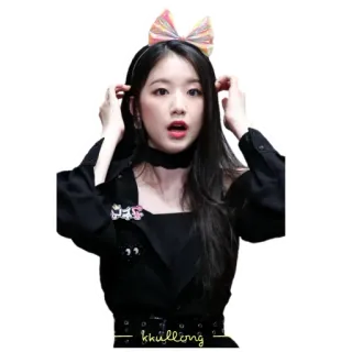 🙈 e58b5519 khulling 女人, 可爱, 黑色, 快乐, 时尚 telegram sticker