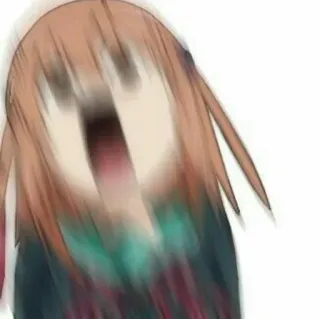 😱 83586905 Anime, Grito, Desenho animado, Meme, Engraçado, Chocado, Confuso telegram sticker