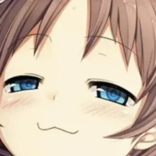 😊 e5e73002 anime, arrogante, expressão, fofo, garota, mangá telegram sticker