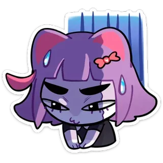 😅 0e4ae143 Anime, Dễ thương, Cô gái, Hoạt hình, Nhãn dán telegram sticker