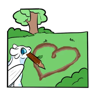 📝 86641aab Cartoon, Tier, Drache, Herz, Liebe, Natur, Fantasy telegram sticker