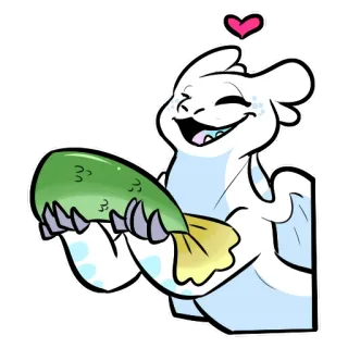 🎁 b58dae32 Drache, Cartoon, niedlich, Herz, fröhlich, lächelnd telegram sticker