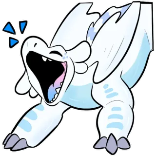 😄 c5d486db Drache, Cartoon, Sticker, Tier, niedlich telegram sticker