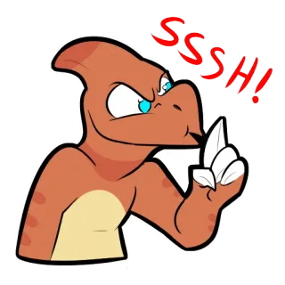 👉 16e4a3ad SSSH! 파충류, 쉿, 침묵, 화난 telegram sticker