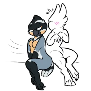 😘 57265542 동물, 새, 만화, 의인화, 조류, 캐릭터 telegram sticker