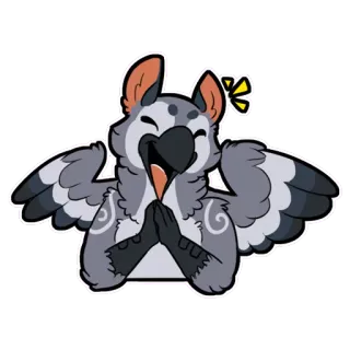 😄 a928343b 그리폰, 만화, 귀여운, 수인, 퍼리 telegram sticker