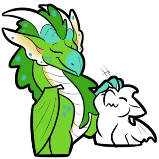 👏 383b06f8 龙, 幻想, 生物, 可爱, 艺术, 贴纸 telegram sticker