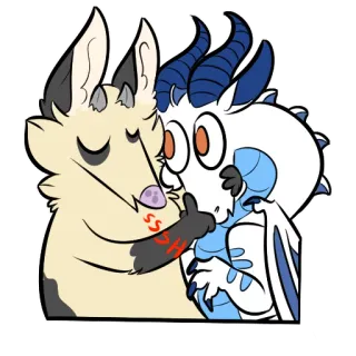 👆 6e8a8653 SS 兽人, 龙, 动物, 卡通 telegram sticker