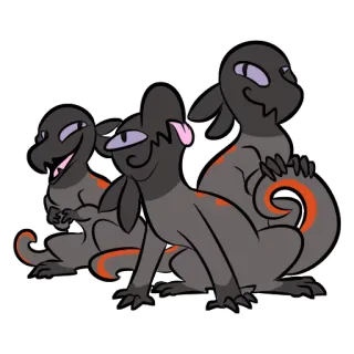 🐊 d0c27fc3 lézard, dessin animé, animal, mignon, reptile telegram sticker