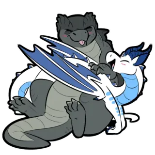 ❤ 5a3594c6 龙, 卡通, 可爱, 幻想, 贴纸 telegram sticker