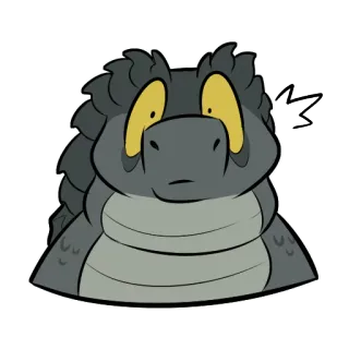 😳 d3543c16 鳄鱼, 动物, 卡通, 贴纸, 爬行动物 telegram sticker