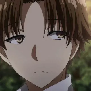 🙃 5cb9dc07 Ayanokoji Kiyotaka Classroom of the Elite 애니메이션, 클래스룸 오브 엘리트, 아야노코지 키요타카, 캐릭터, 갈색 머리 telegram sticker